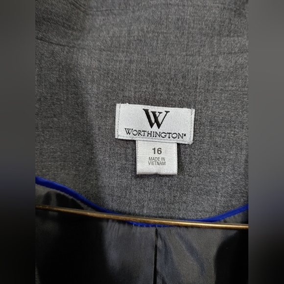 Worthington Gray fitted blazer size 16 - Picture 3 of 4